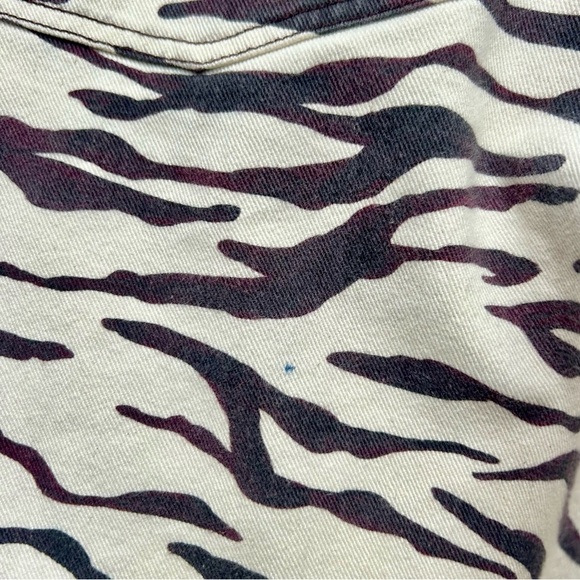 Rejina Pyo Sofia Tiger Print Straight Leg Jeans High Rise UK Size 10 / US Size 6 - Picture 13 of 15